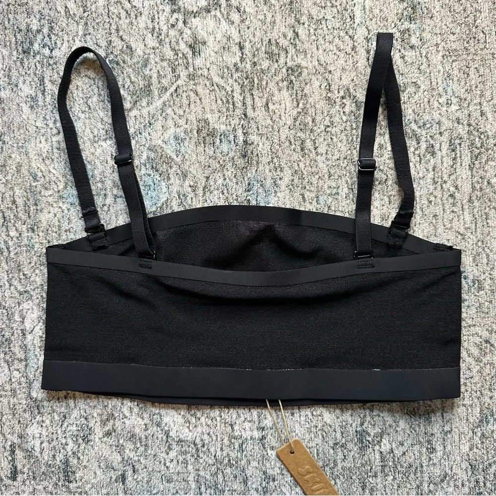 🆕 Skims Sheet Sculpt Bandeau Onyx Size XXS - Picture 4 of 7